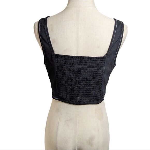 Lone Star Black Crop Bra Top NWT - Picture 4 of 6